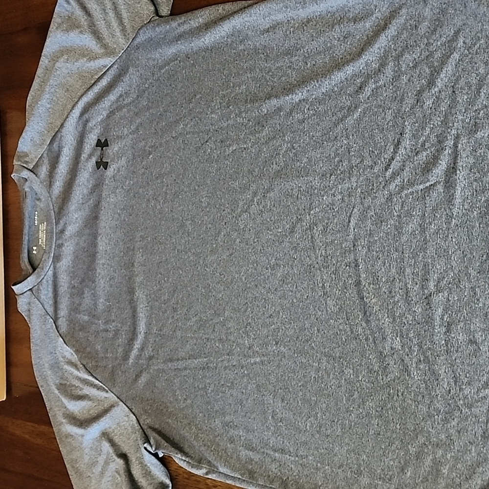Mens Under Armour Tech T-shirt Gray Sz L